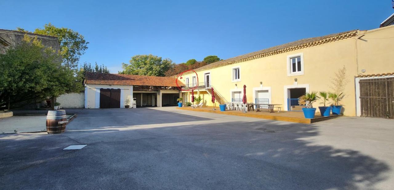 Maison 3 Chambres Avec Piscine Couverte Lespignan Kültér fotó